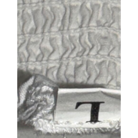 White Puff Sleeve Midi Dress With Shirred Bodice - Picture 5 of 14